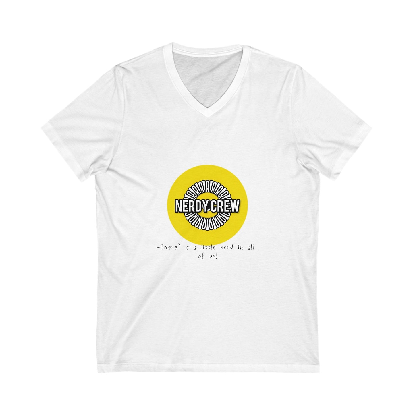 Nerdy crew 82 V7 Unisex Jersey Short Sleeve V-Neck Tee