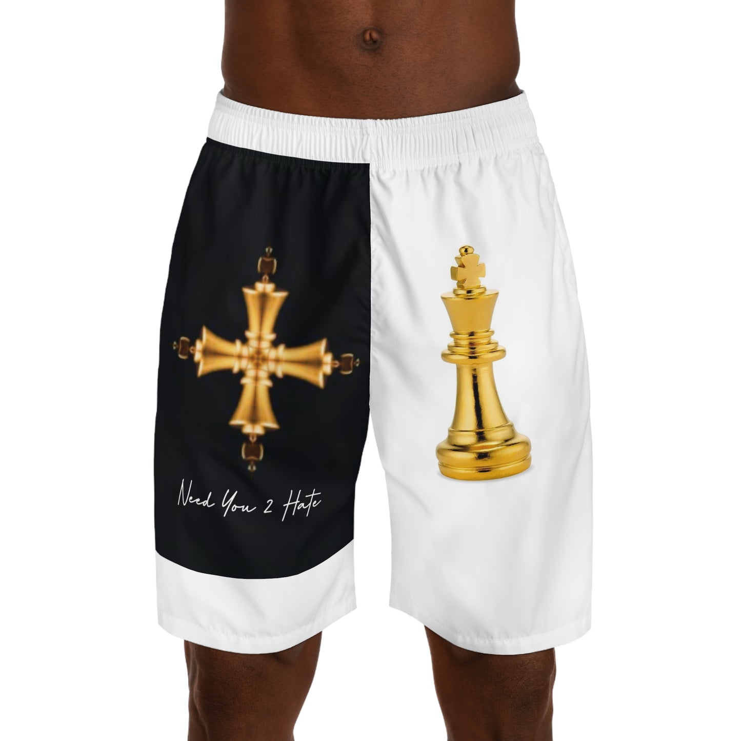 This is Chess not  Checker Haters! Men's Jogger Shorts (AOP)