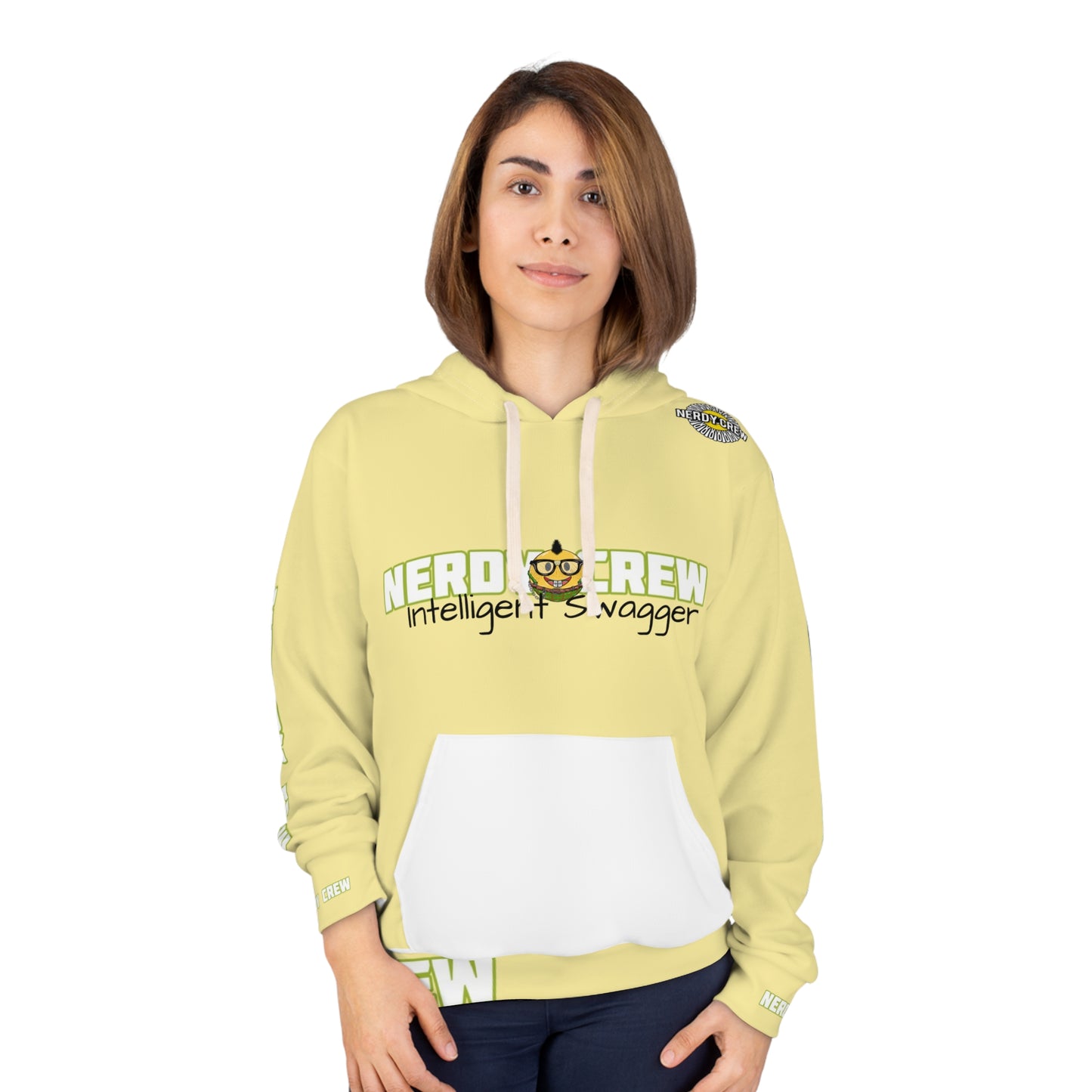 (“Nerdy Supreme”) 4 Unisex Pullover Hoodie (AOP)