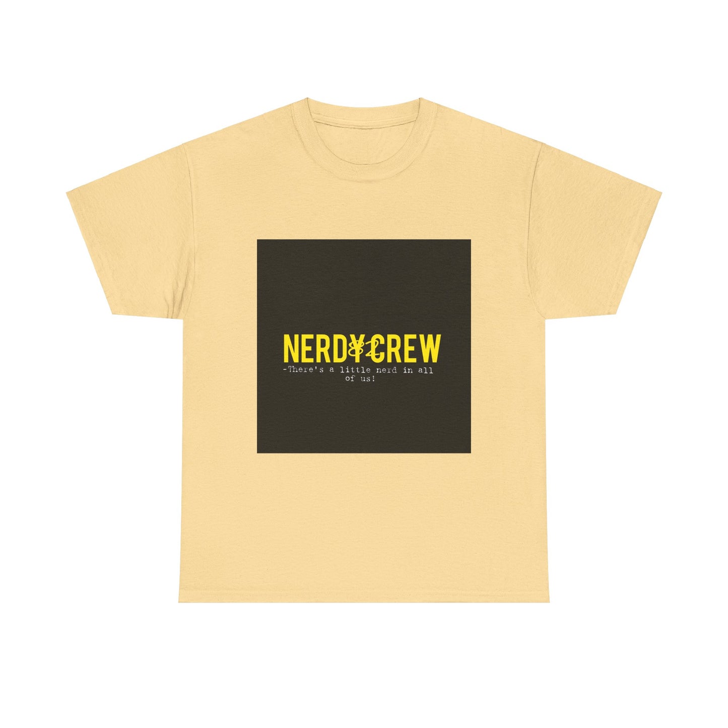 1$1a Nerdy Crew 82 Official (Major-T)Unisex Heavy Cotton Tee