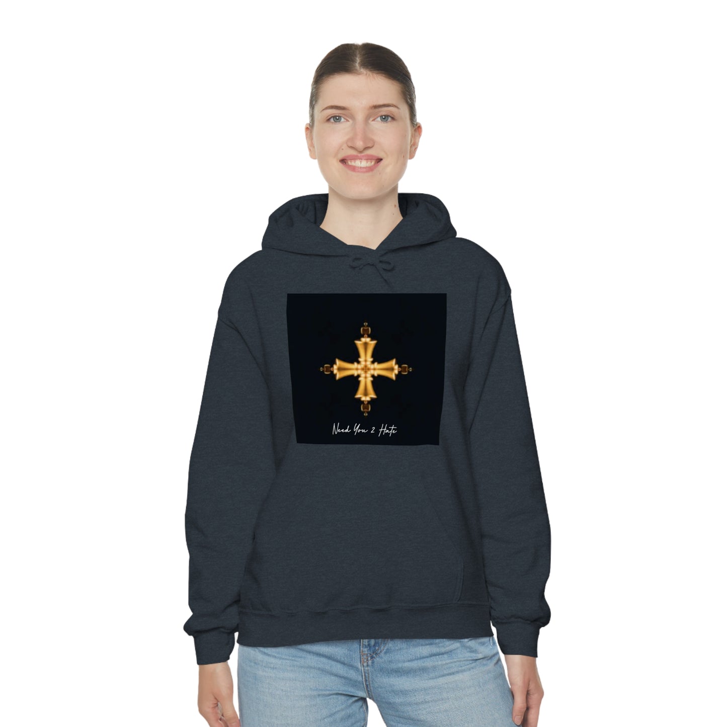 Need You 2 Hate Chess Not Checkers! Blend™ Hooded Sweatshirt