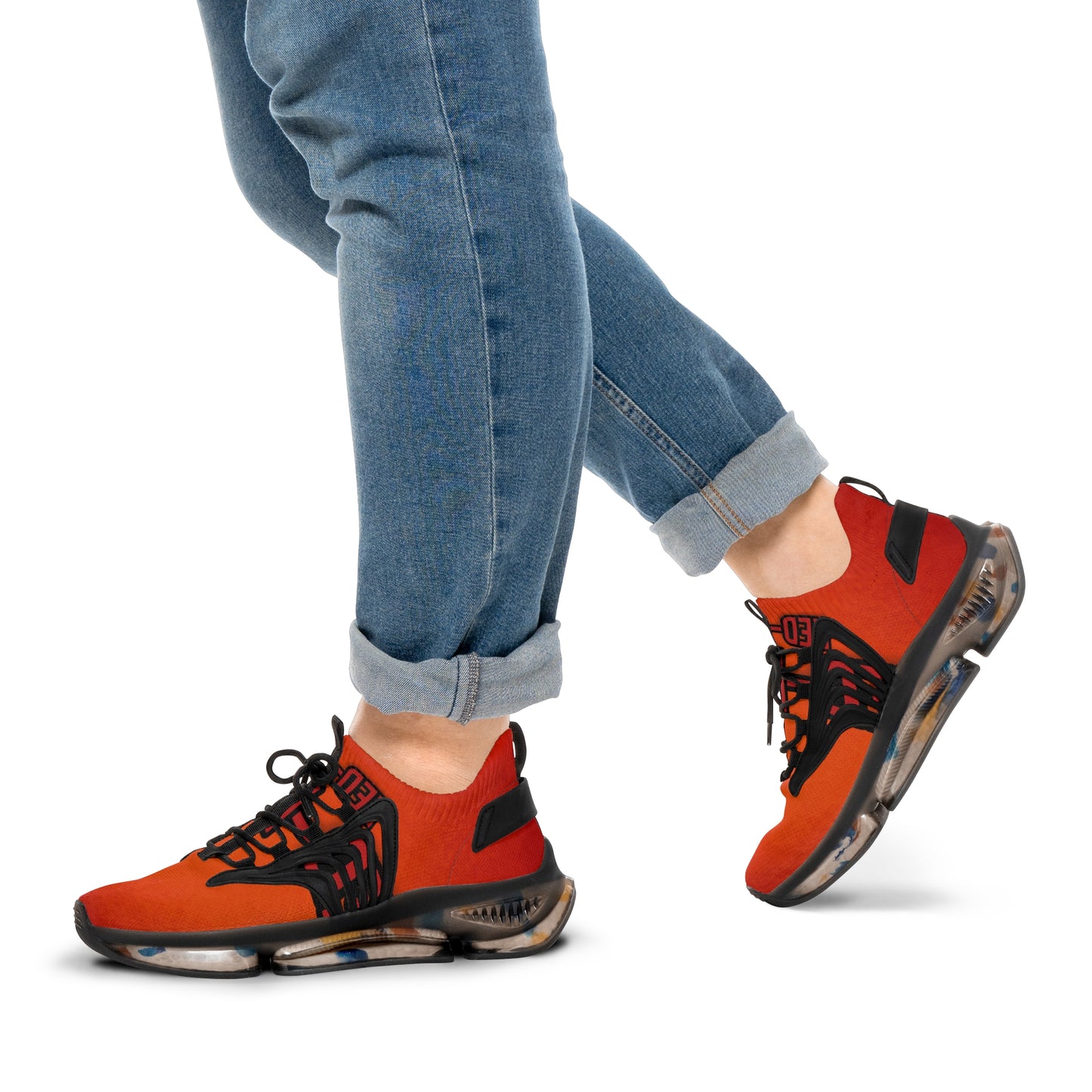 Orange envisions 97s Men's Mesh Sneakers