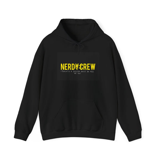 1.34 Official Black & Yellow text Unisex Heavy Blend™ Hooded Sweatshirt