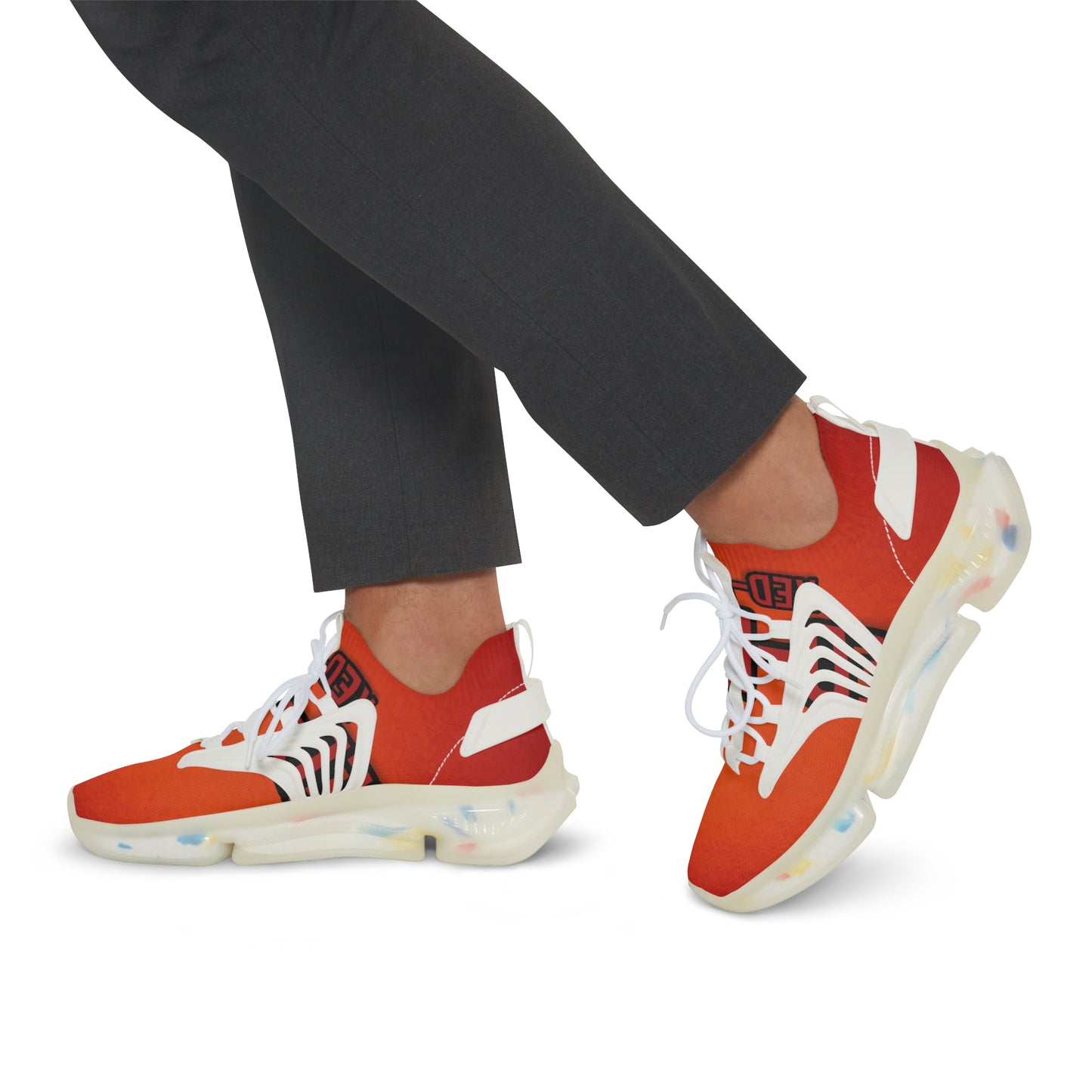 Orange envisions 97s Men's Mesh Sneakers