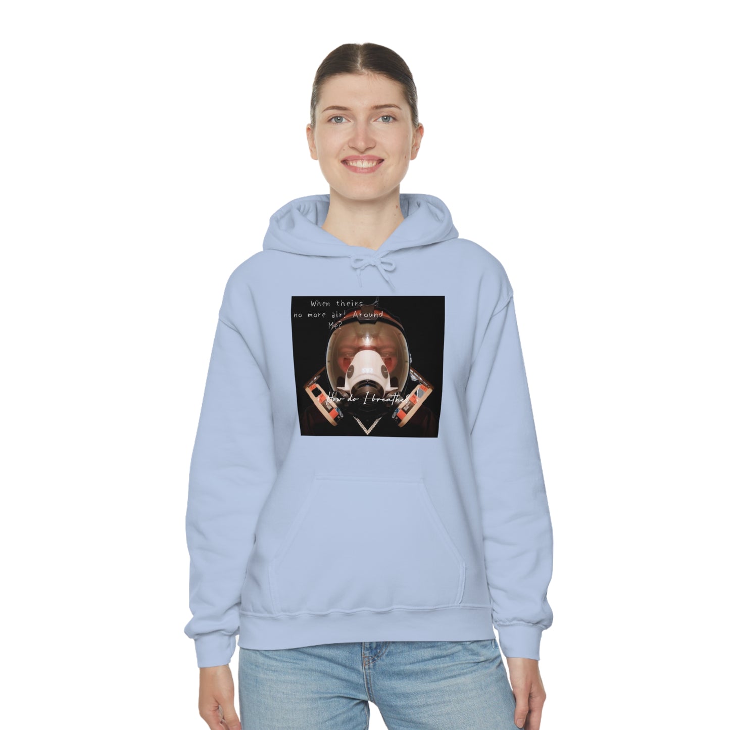 Unisex Heavy Blend™ Hooded Sweatshirt. by LionEl (How Do I Breathe)