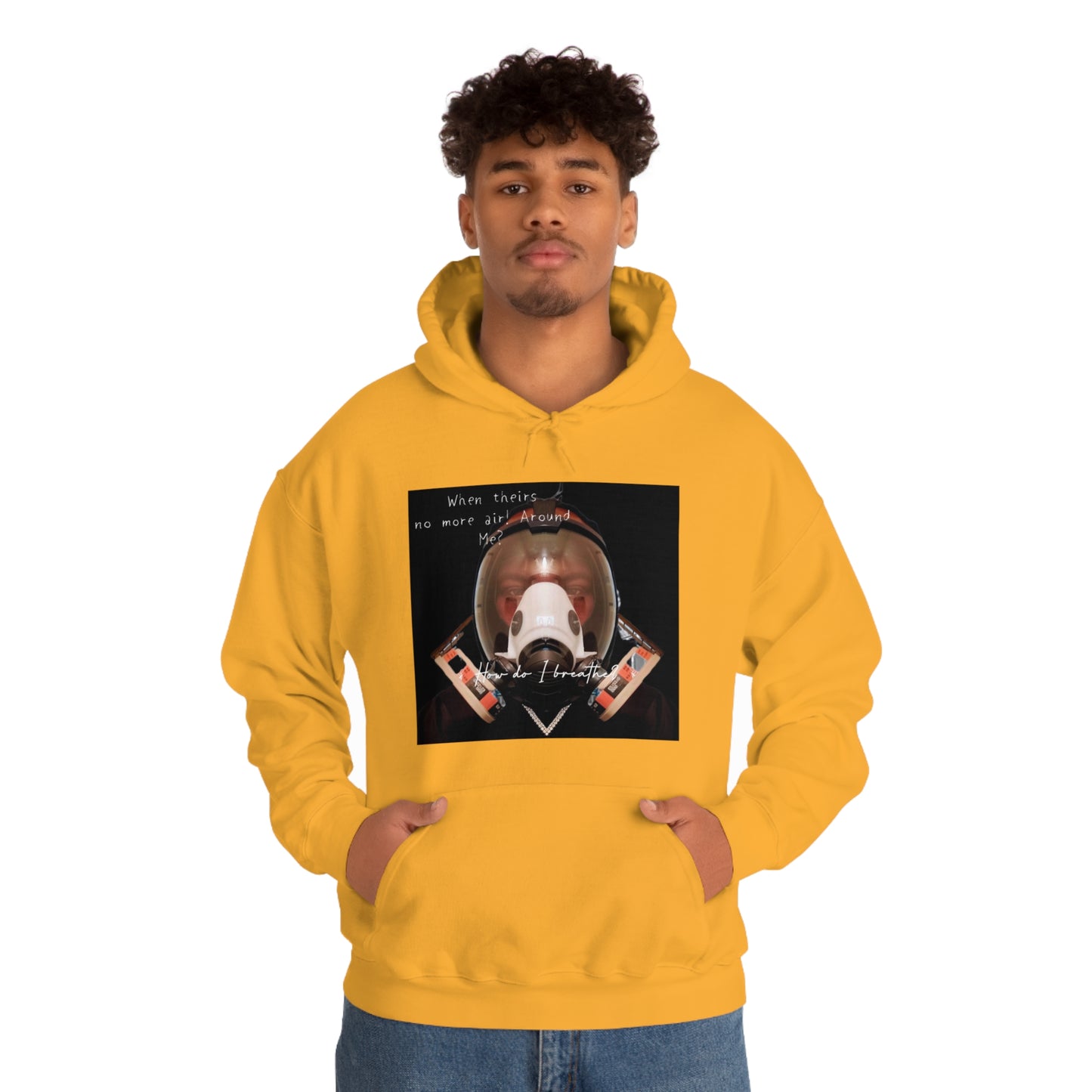 Unisex Heavy Blend™ Hooded Sweatshirt. by LionEl (How Do I Breathe)